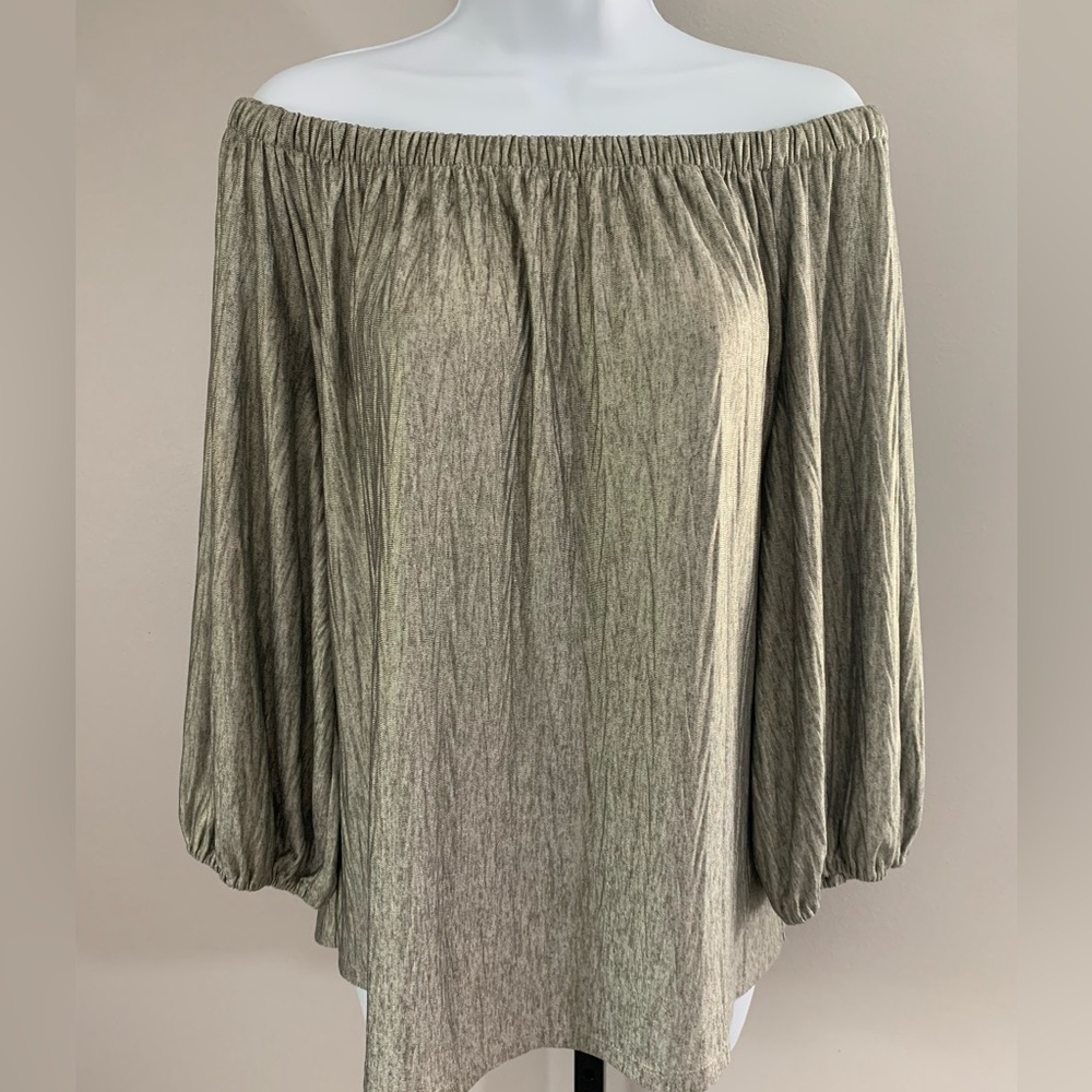 White House Black Market Metallic Top